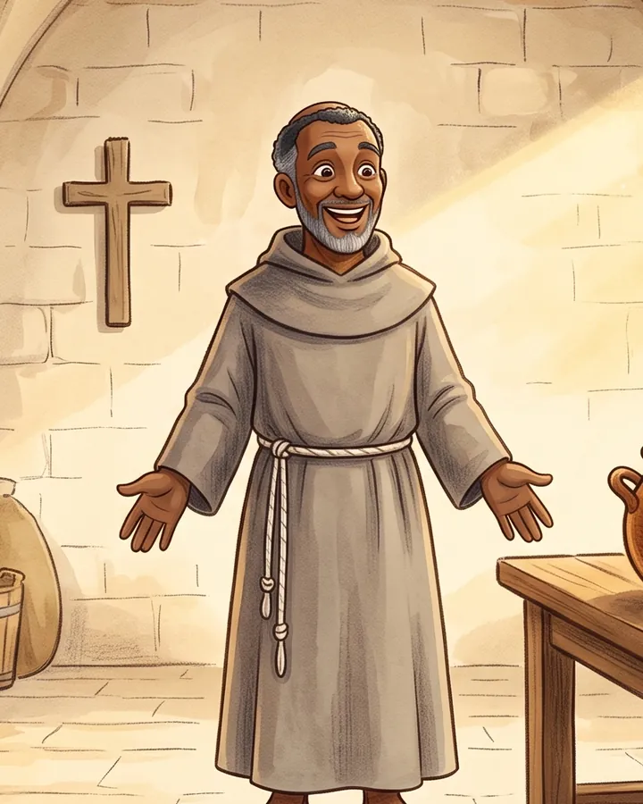 São Benedito, do episódio O Maior é Quem Serve
